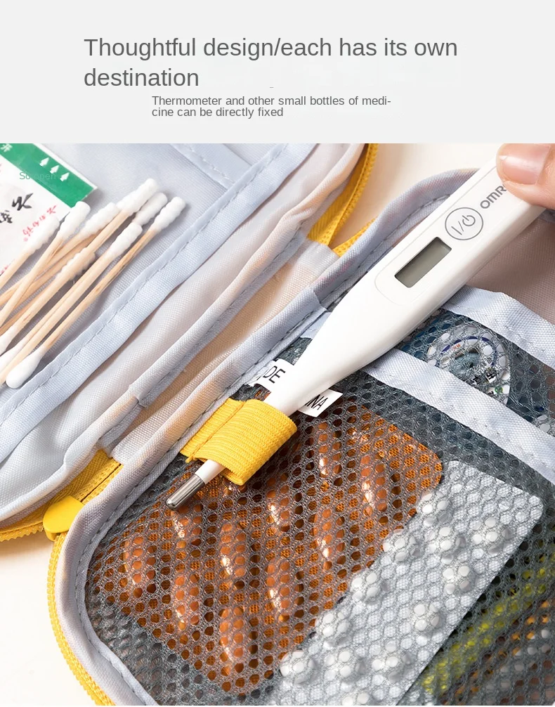 3 Teile/satz Tragbare Medizinische Lagerung Tasche Camping Notfall Erste Hilfe Kit Organizer Hause Outdoor Reisetasche – Detail 7