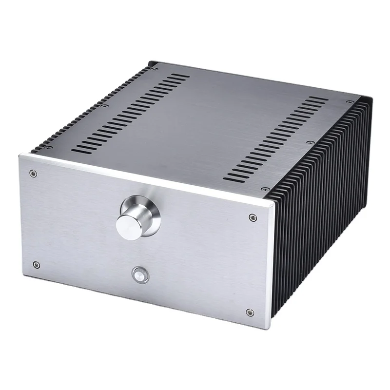 Factory Machining Services Custom Aluminum HiFi Class D Power Amplifier Enclosure with 200W Max Output and Low Distortion