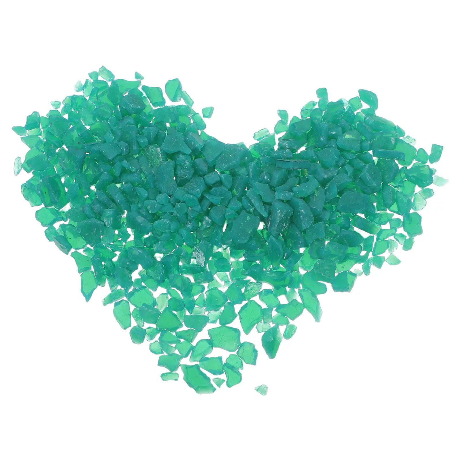 1 Sac de Morceaux de Verre Fusible Vert 50G pour Four à Micro-ondes, Fabrication de Bijoux, Pendentifs, Boucles d'Oreilles, Broches, Vitraux