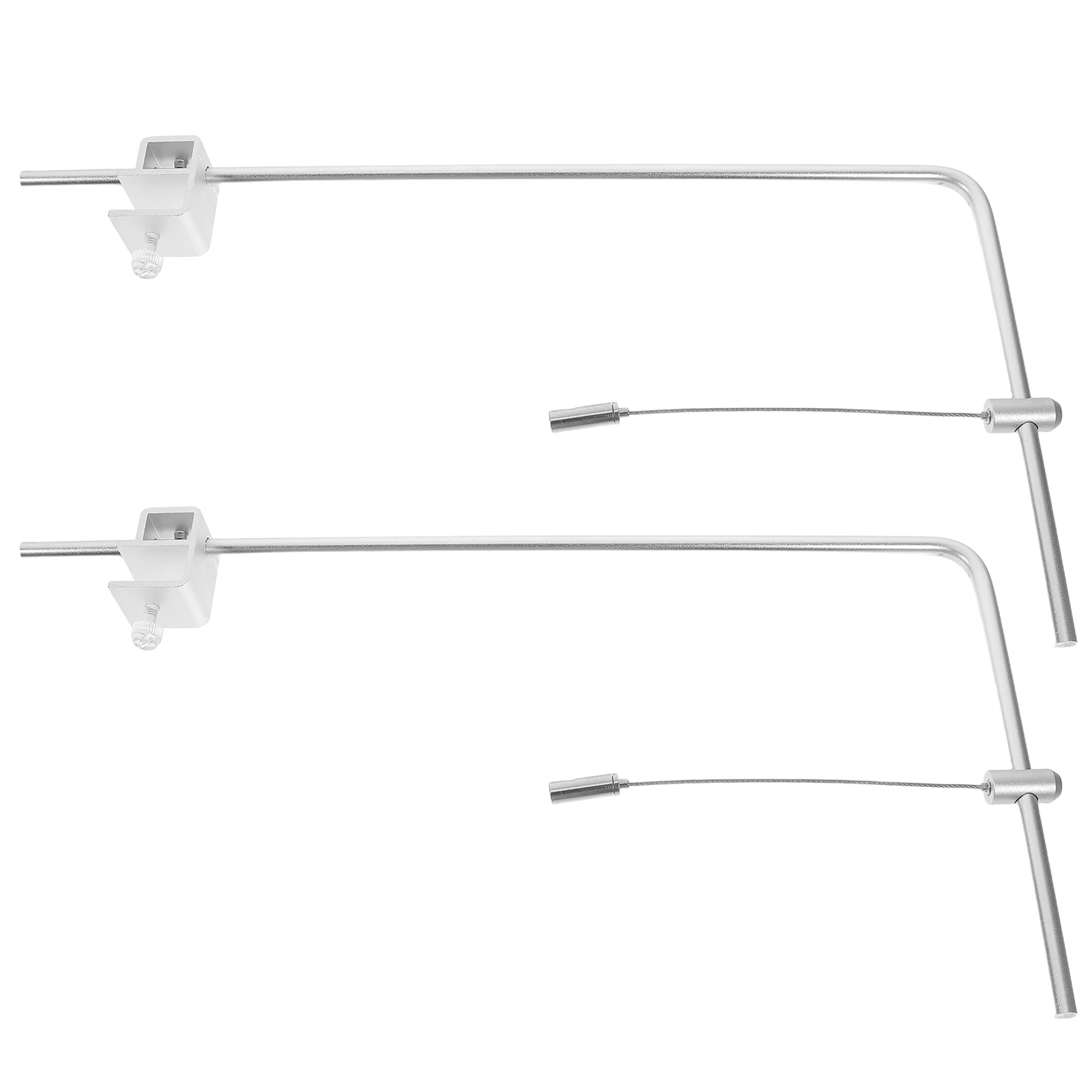 

2pcs Aquarium Bracket Hanger Fish Tank Lamp Holder Aluminum Adjustable Height LED Riser Light Bracket For Aquarium Pet Supplies