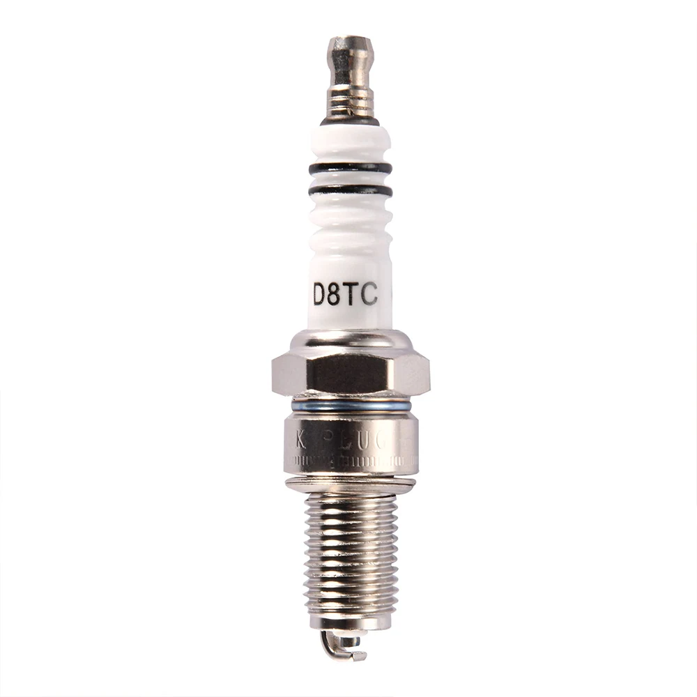 Universal D8TC Spark Plug for ATV, Dirt Bike, Go Kart, Moped Scooter, 125cc, 150cc, 200cc, 250cc, 1Pc