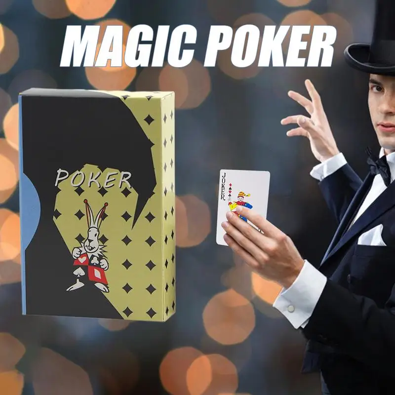 Cartão de magia marcado stripper deck jogando cartas poker truques mágicos perto ilusão rua truque mentalismo criança quebra-cabeça brinquedo