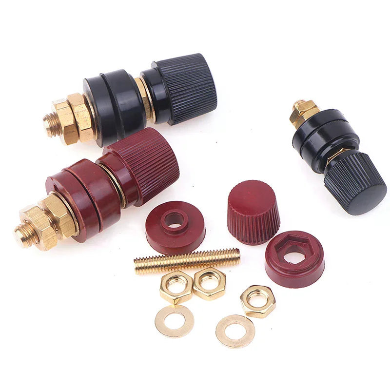 

6mm 8mm Replacement Brass Stud Premium Remote Battery Power Junction Post Connectors Terminals Kit Auto Accessories