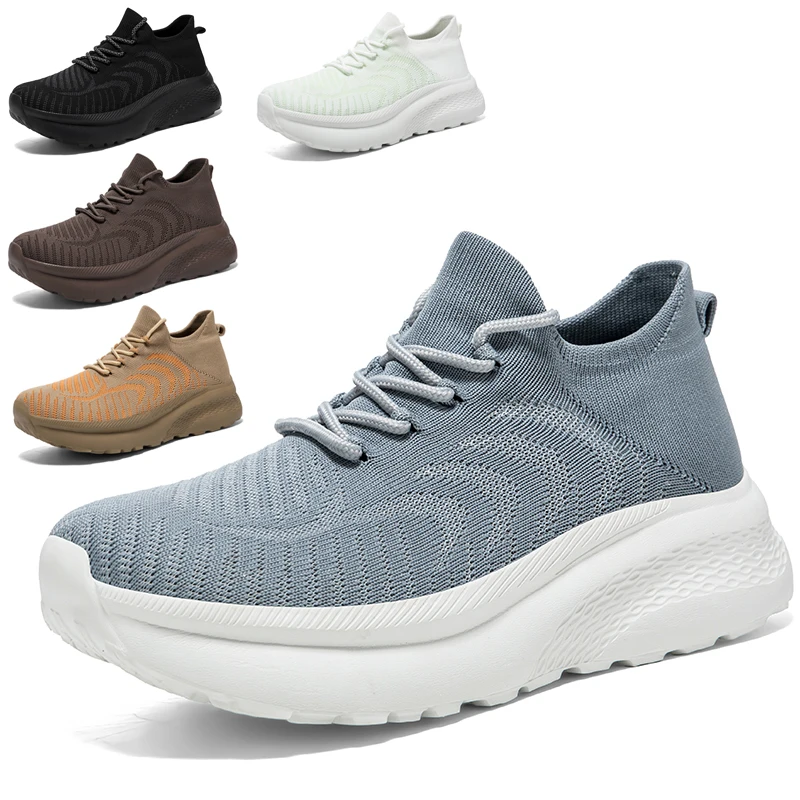 Men Shoes Breathable Men's Walking Shoes Lightweight Casual Women Sneakers Slip on Unisex Sock Jogging Sneakers Zapatos Hombre