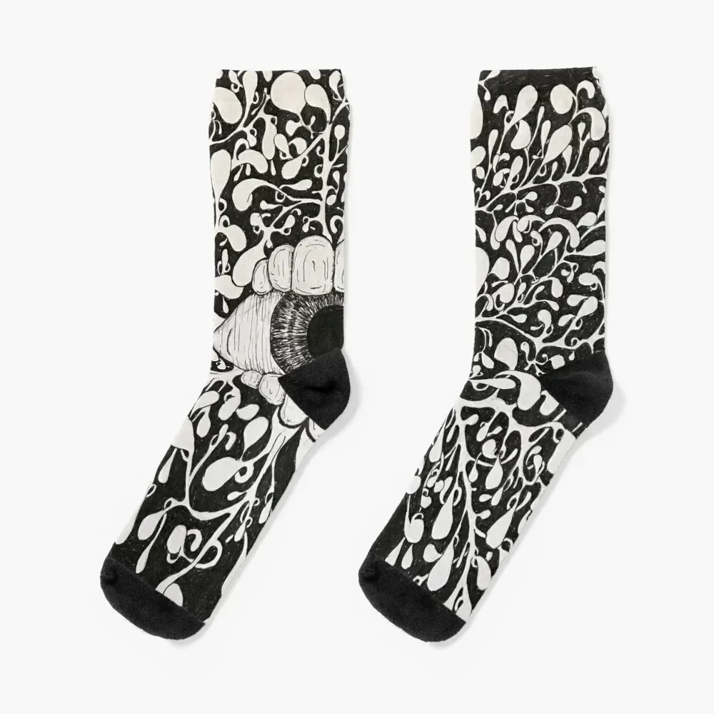 

Piercing Eye Socks designer custom Thermal man winter FASHION Mens Socks Women's