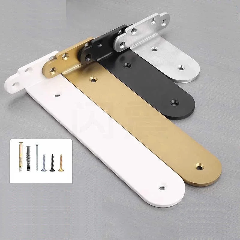 2PCS Invisible Layer Shelf Suspended TV Cabinet Wall Triangular Storage Rack Wall Mounted Bookshelf Fixed Support Bracket