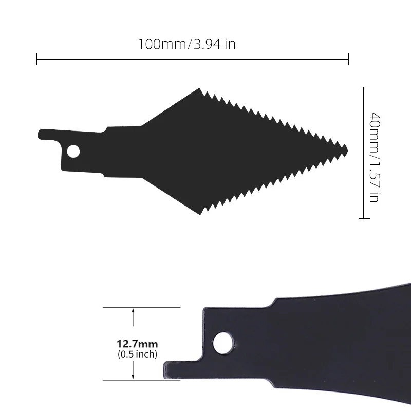 Grout Remover Tool 3pcs Hight Carbon Steel Double-Edged Cutter Blade for Reciprocating Saw Remove Grout or Cleaning Tile Joints