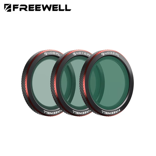 Imagen 1 del producto Freewell Paquete de 3 filtros magnéticos compatibles con DJI Neo 2 Drones, ND, UV, CPL, ND/PL, Glow Mist 1/4 filtro accesorios de fotografía