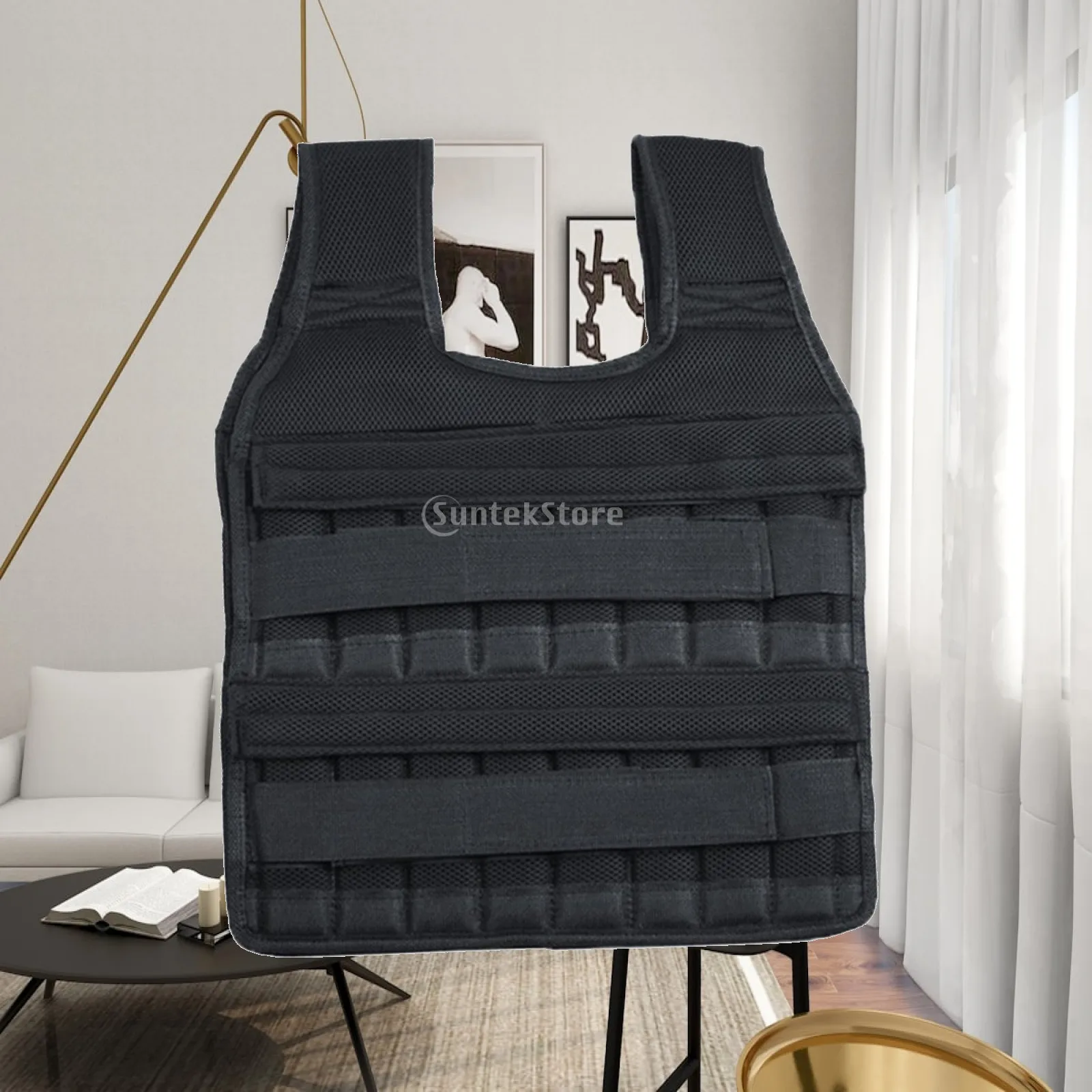 Thickness Oxford Cloth Weight Vest Exercise Gear Adjustable Waistcoat for Agility and Endurance Training
