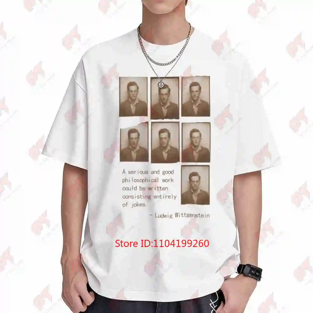 Ludwig Wittgenstein Quote Short Sleeve Tee 100% Cotton T-Shirt