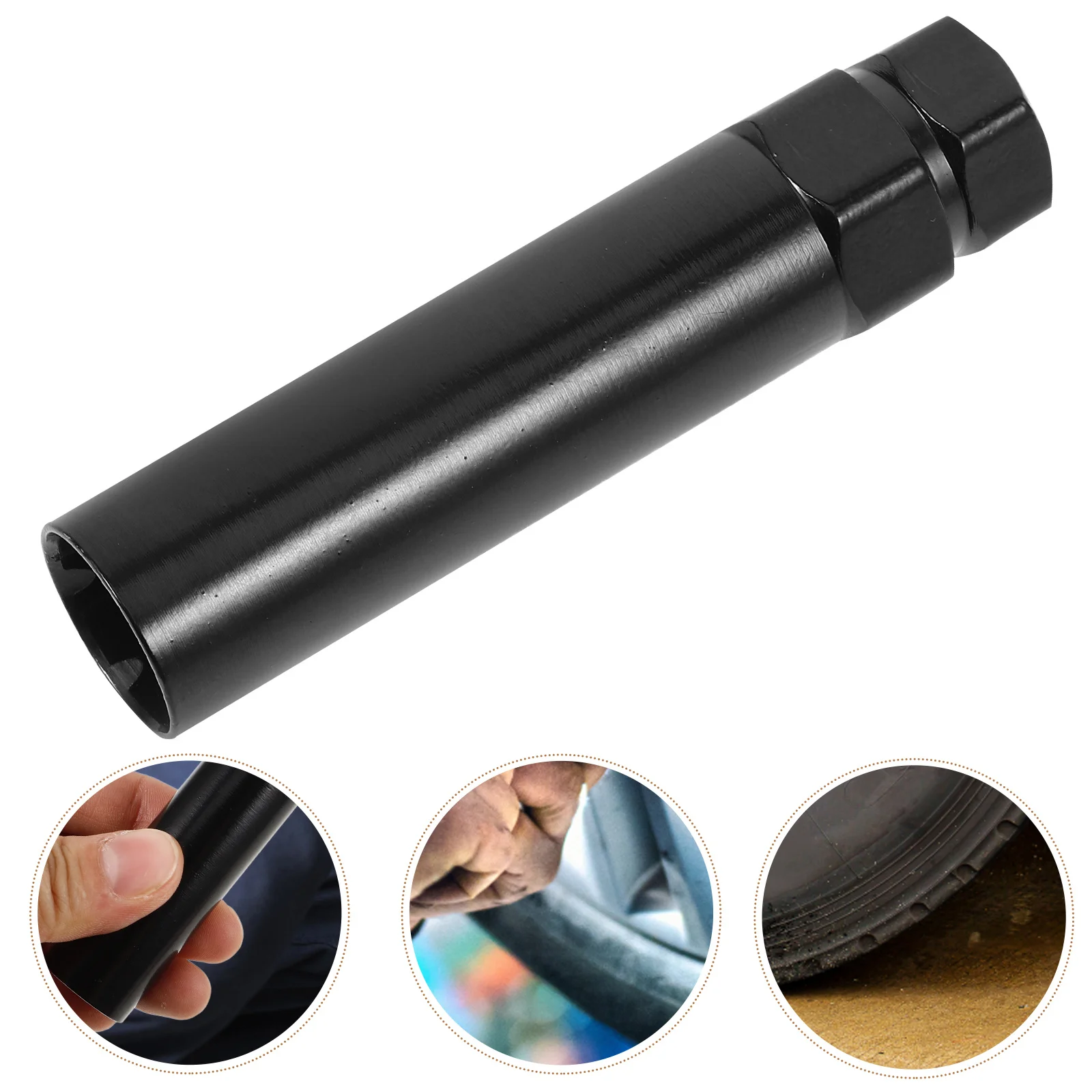 

Hex Drive Impact Lug Nut Socket 21Mm Heavy Duty Steel Impact Socket for Wheel Hub Nut Removal Professional Tool