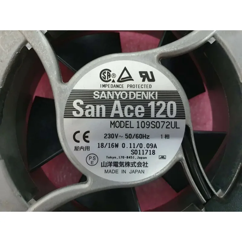 1PC 109S072UL Sanyo Denki San Ace 120 Cooling Fan New