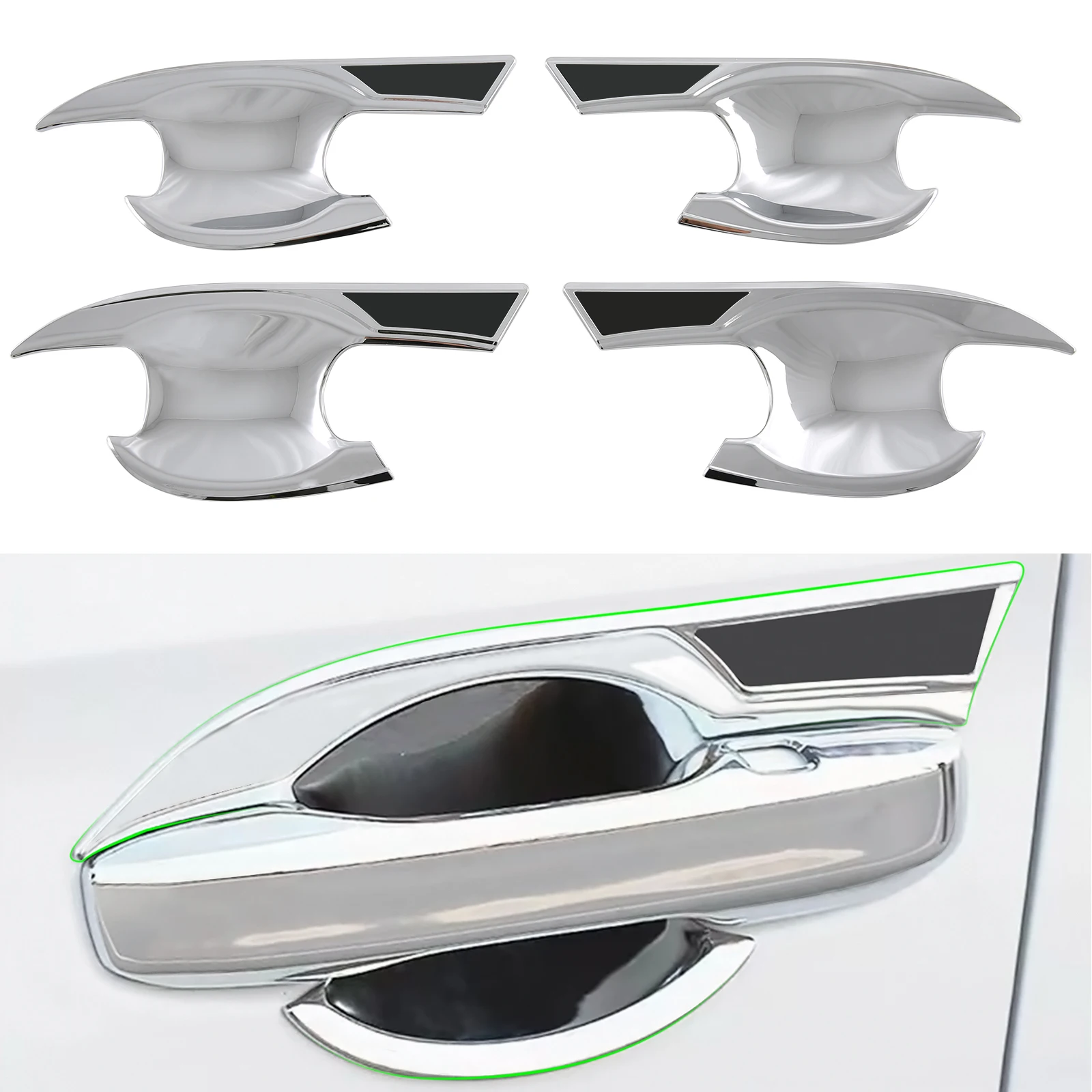 

Auto Upgrade Exterior Accessories Design Style Door Handle Bowl Insert Cover for Honda CR-V 2023 2024
