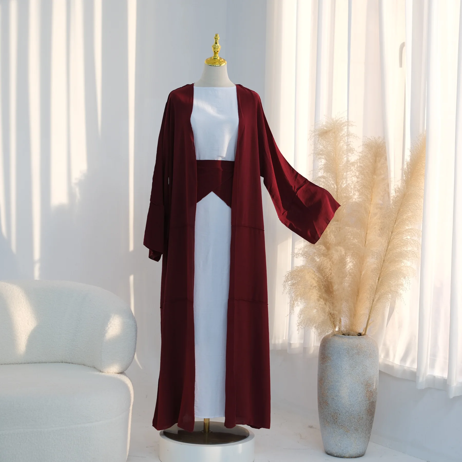 Eid Women Dress Open Abaya Muslim Jalabiya Islam Ramadan Dubai Vestidos Cardigan Dresses Arab Long Robe Morocco Kaftan 2026