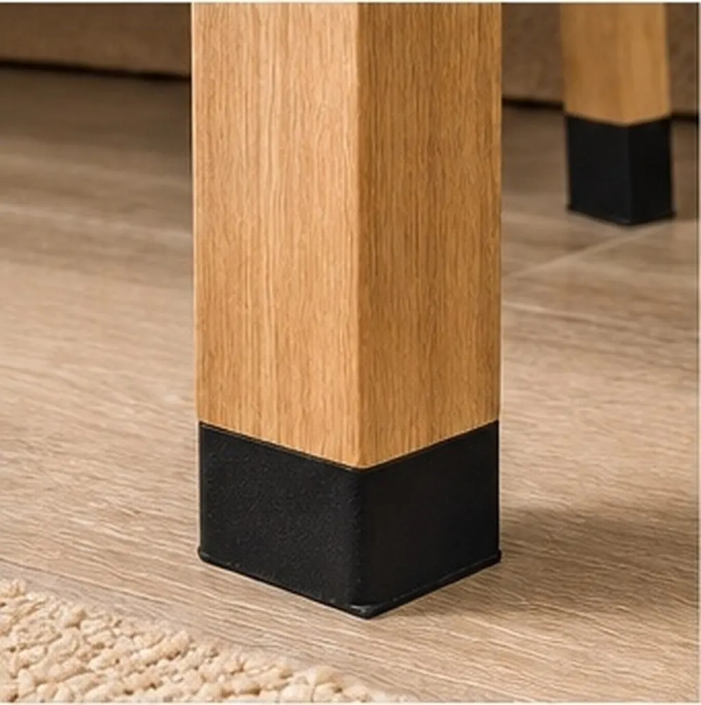 30Pcs Premium Rubber L-Shaped Furniture Leg Pads Non-Slip Floor Protectors for Chairs Desks Beds Sofas Anti-Scratch Quiet