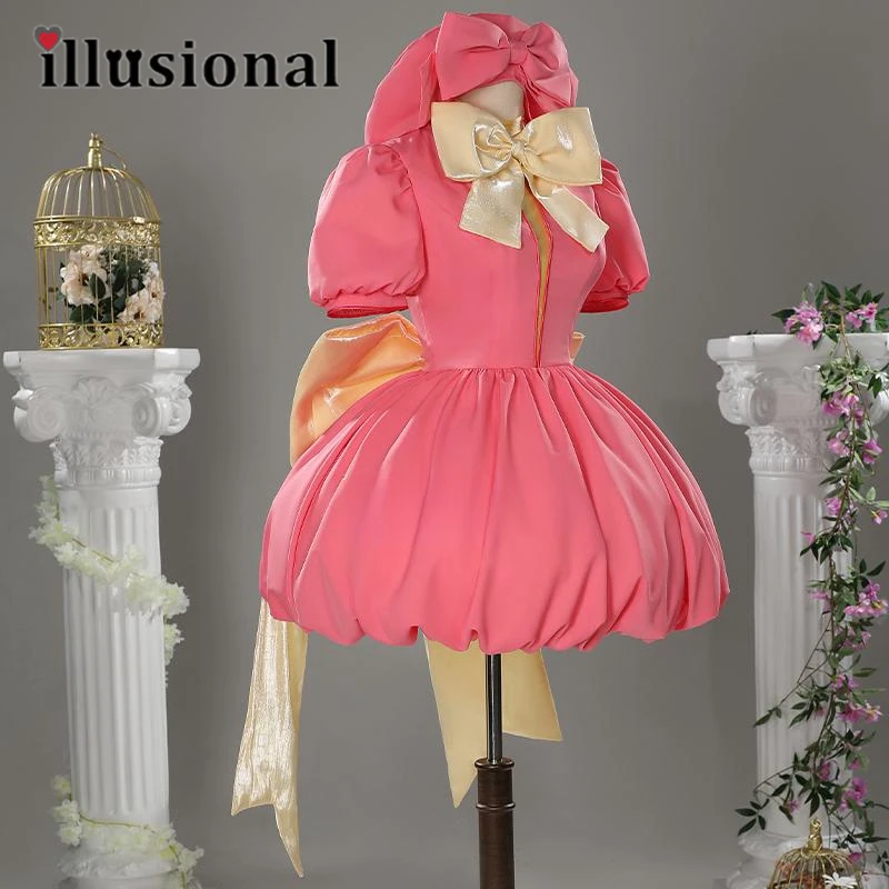 pre sales illusional Card Captor Sakura KINOMOTO SAKURA Cosplay Costume Kinomoto Sakura Lovely Dress Halloween Costumes