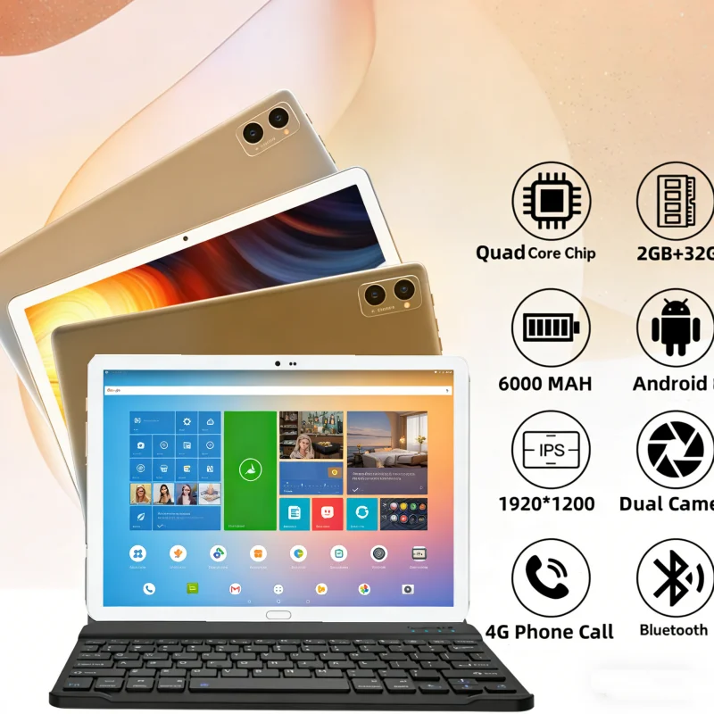 10.6 Inch 2GB RAM 32GB ROM A1 Android 8.1 Tablet PC, 4G Phone Call, 1920x1200 IPS Display, MTK9797, Dual SIM Cards