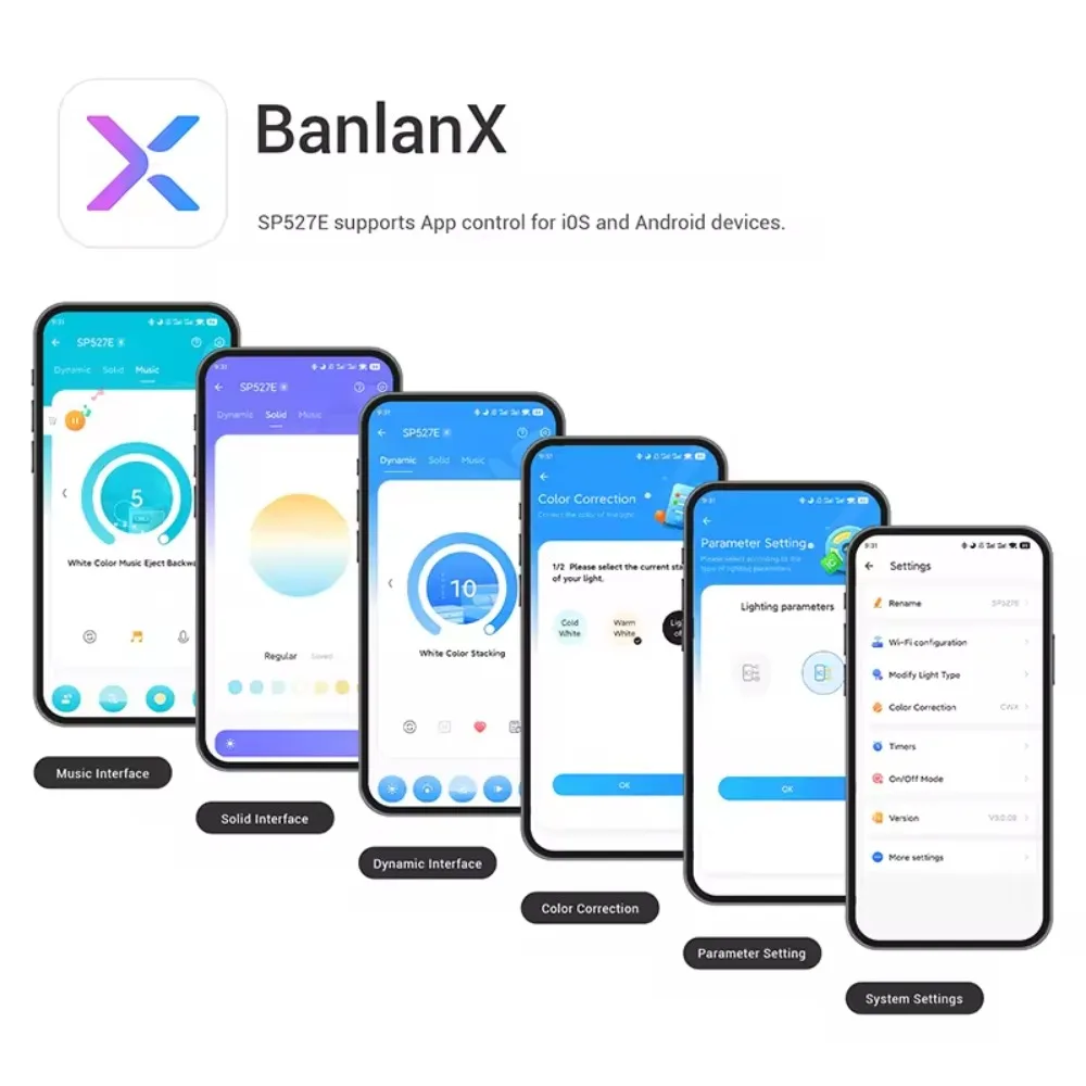 5M 10M WS2811 Flowing Water Led Strip 24V COB CCT Running Water Flowing Ribbon Tape Kit APP/Remote Control Wifi LED Controller