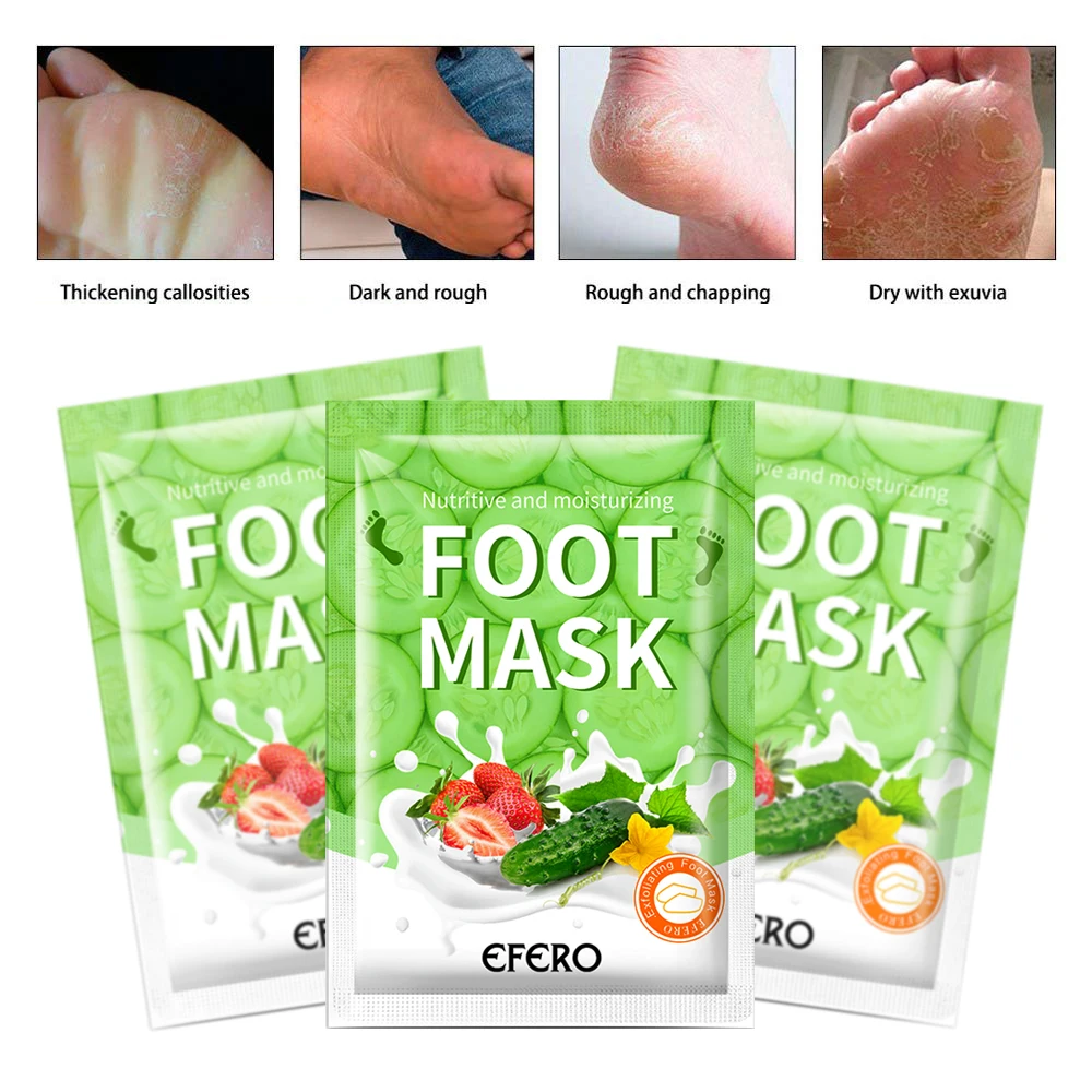 

Cucumber Exfoliating Foot Mask 1pair=2pcs Foot Peeling Renewal Mask Remove Dead Skin Smooth