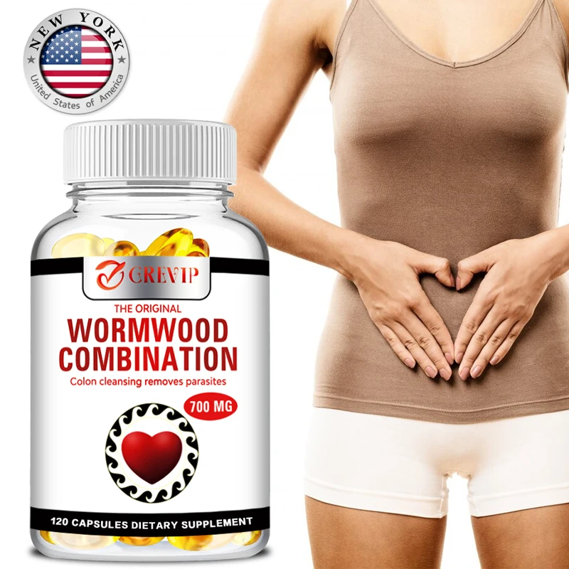 

Wormwood Combination 700 Mg - Eliminates Parasites, Promotes Digestive System and Liver Health, Enhances Immunity, Gluten-freeCa