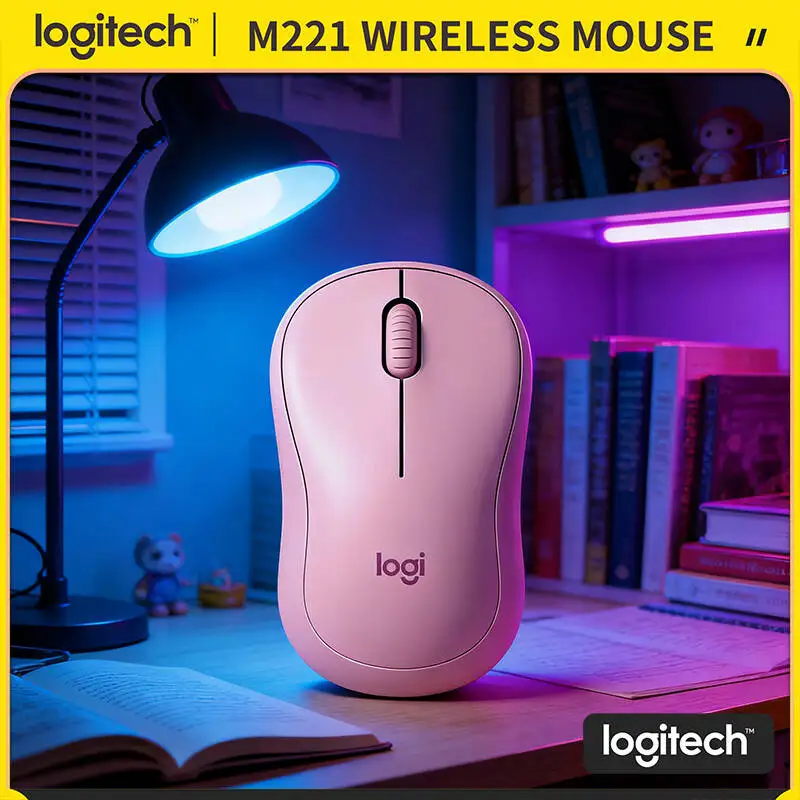 

Бесшумная эргономичная мышь Logitech M221 — снижение шума на 90%, 18 месяцев автономной работы, USB-приемник Nano, идеально подходит для учебы, офиса, дома и работы.