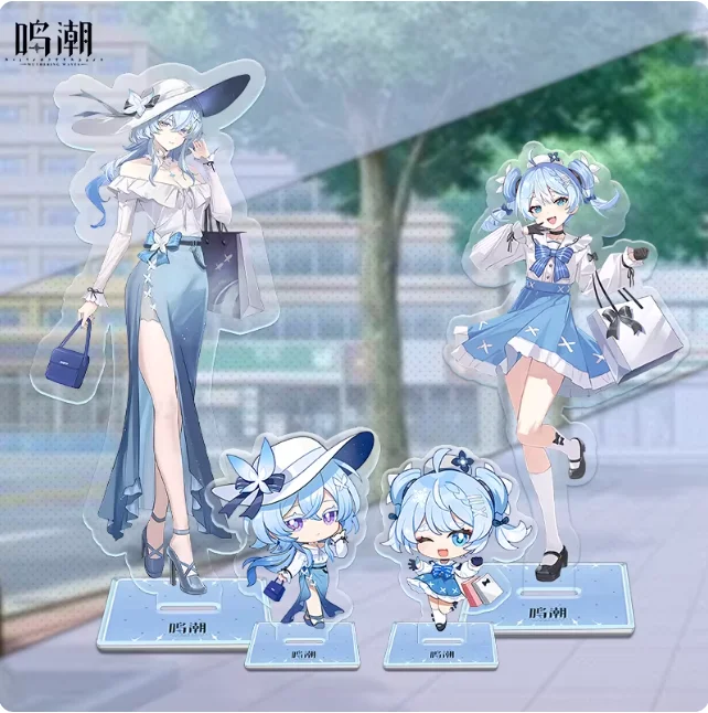 Japanese Anime Wuthering Waves Youhu The Shorekeeper Stand Figure Model Plate Cosplay Collection Desktop Decor Gifts BKCY