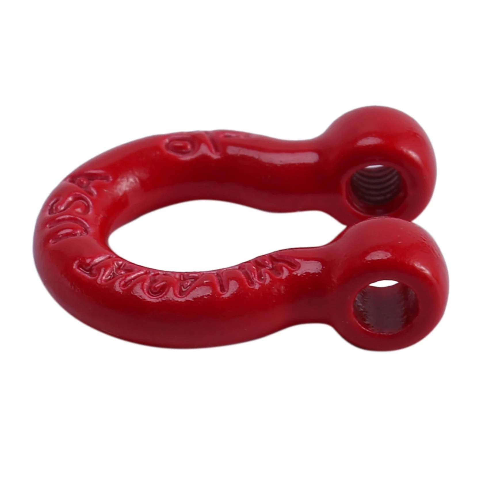 YSUN-8Pcs Red Metal Bumper D-Ring Tow Hook For 1/10 RC Crawler Car Traxxas TRX-4 Axial SCX10 90046 D90