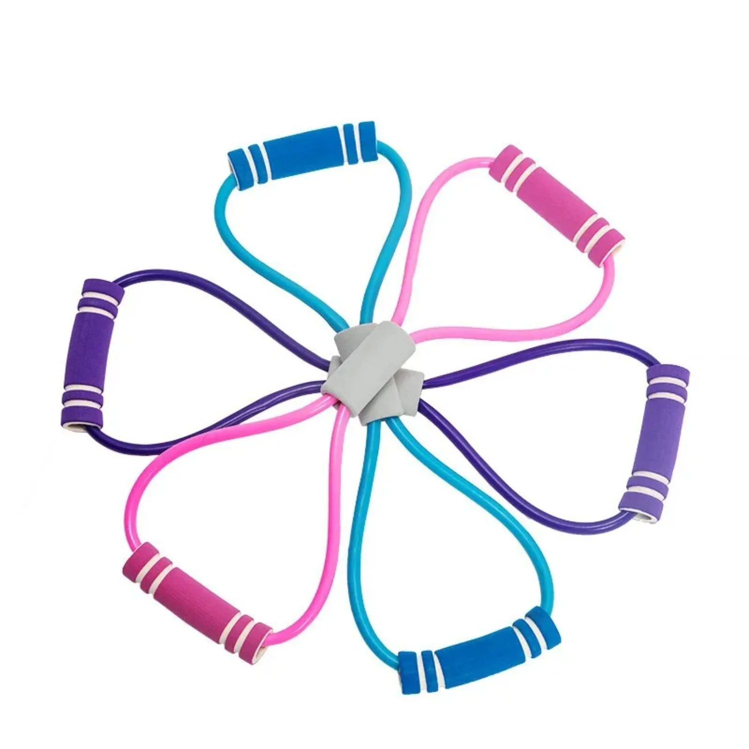 Bandas de resistencia con espuma deportiva para Yoga, accesorios de Fitness, cuerda de tracción de goma, entrenamiento y ejercicio, equipo de gimnasio para mujer