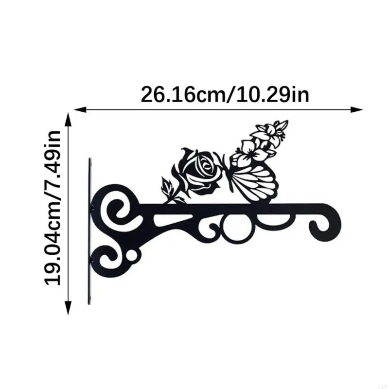  Modern Metal Hanging Hook Support Brackets Stand For Indoor Outdoor Plant Includes All Mounting Hardware For Quick Setup