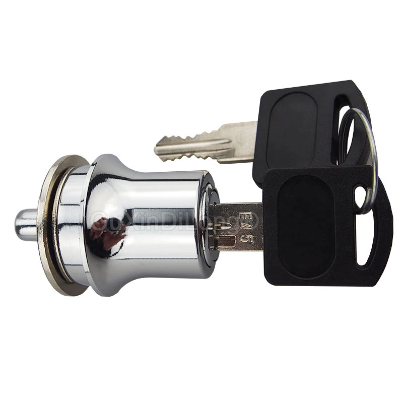 High-end Luxury 10PCS Zinc Alloy Glass Cabinet Locks Jewelry Phone Display Cabinet Door Locks File Cabinet Push Lock Keys Alike