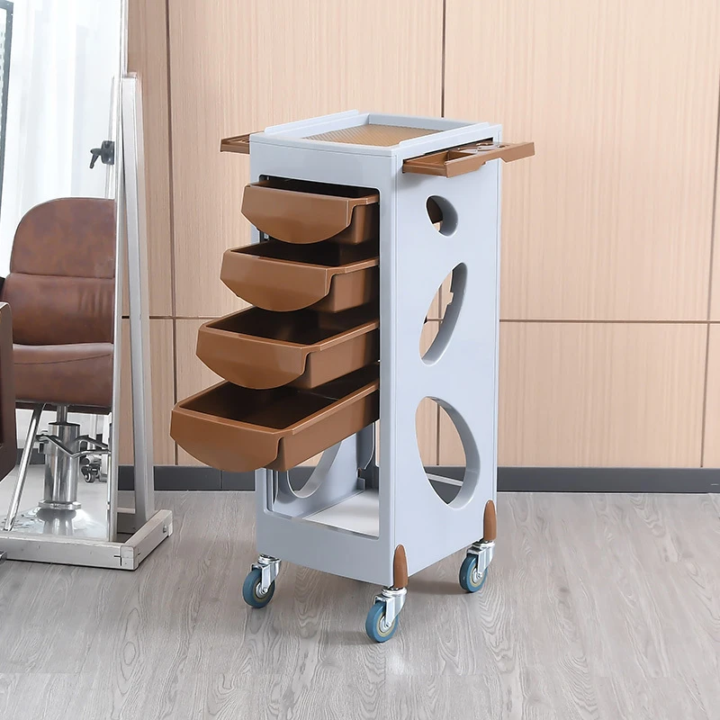 Minimalist Storage Organizer Cart with Wheels for Hairdressing Hair Salon Trolley Multi-layer Beauty Salon Special Tool Trolley