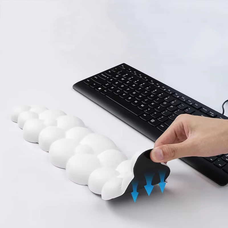 Tastatur-Handgelenkauflage aus Memory-Schaum, ergonomisches Mauspad mit Handgelenkstütze, ergonomisches Mauspad, Handgelenkauflage aus Memory-Schaum zum Tippen