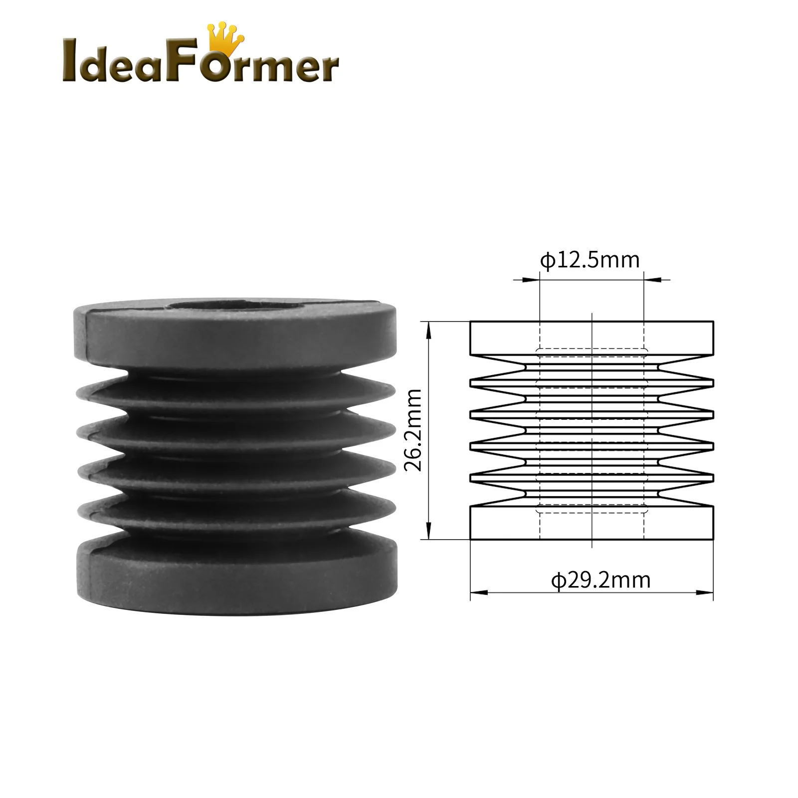 3D Printer Parts For Bambu Lab Anti Vibration Feet For Bambulabs X1 Series P1P Universal Rubber Foot Anti-slip Rubber Shock Pad