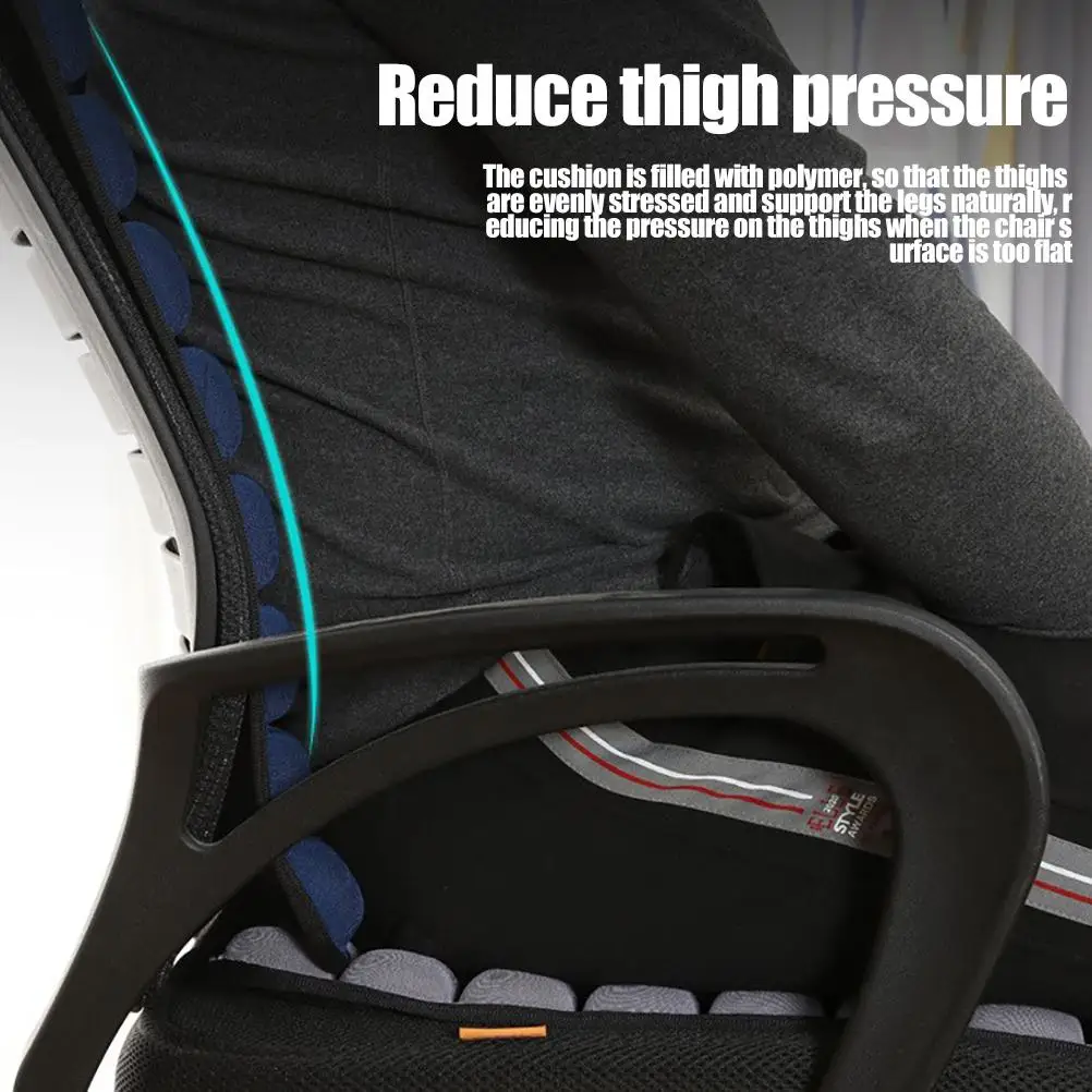 3D Air Cushion Car Seat Air Seat Cushion Back Cushion for Relieving Back Sciatica Tailbone Pain Seat Pad for Office Chair