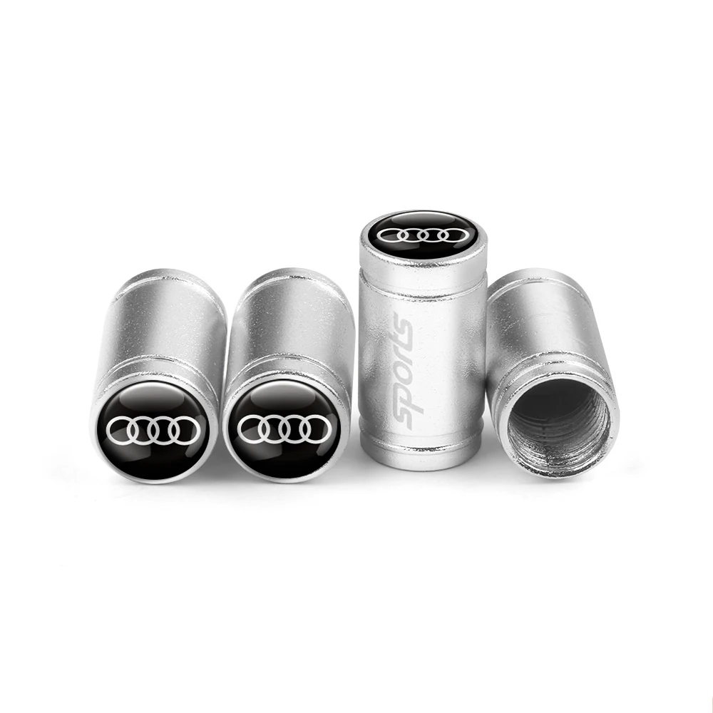 4 stuks autostyling 3D aluminium metalen auto wiel ventieldopjes voor Audi A1 A3 A4 A5 A6 A7 A8 Q2 Q3 Q5 Q7 TT Sline S3 RS