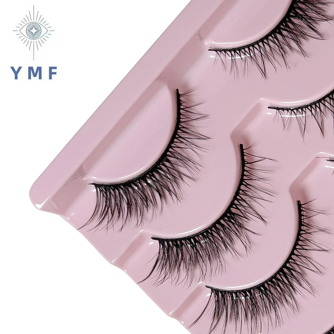 14 Pairs Eyelashes 6D Fiber Lashes Fluffy Soft Wispy Natural Eyelash Extension Reusable Lashes Fiber False Eyelashes Makeup