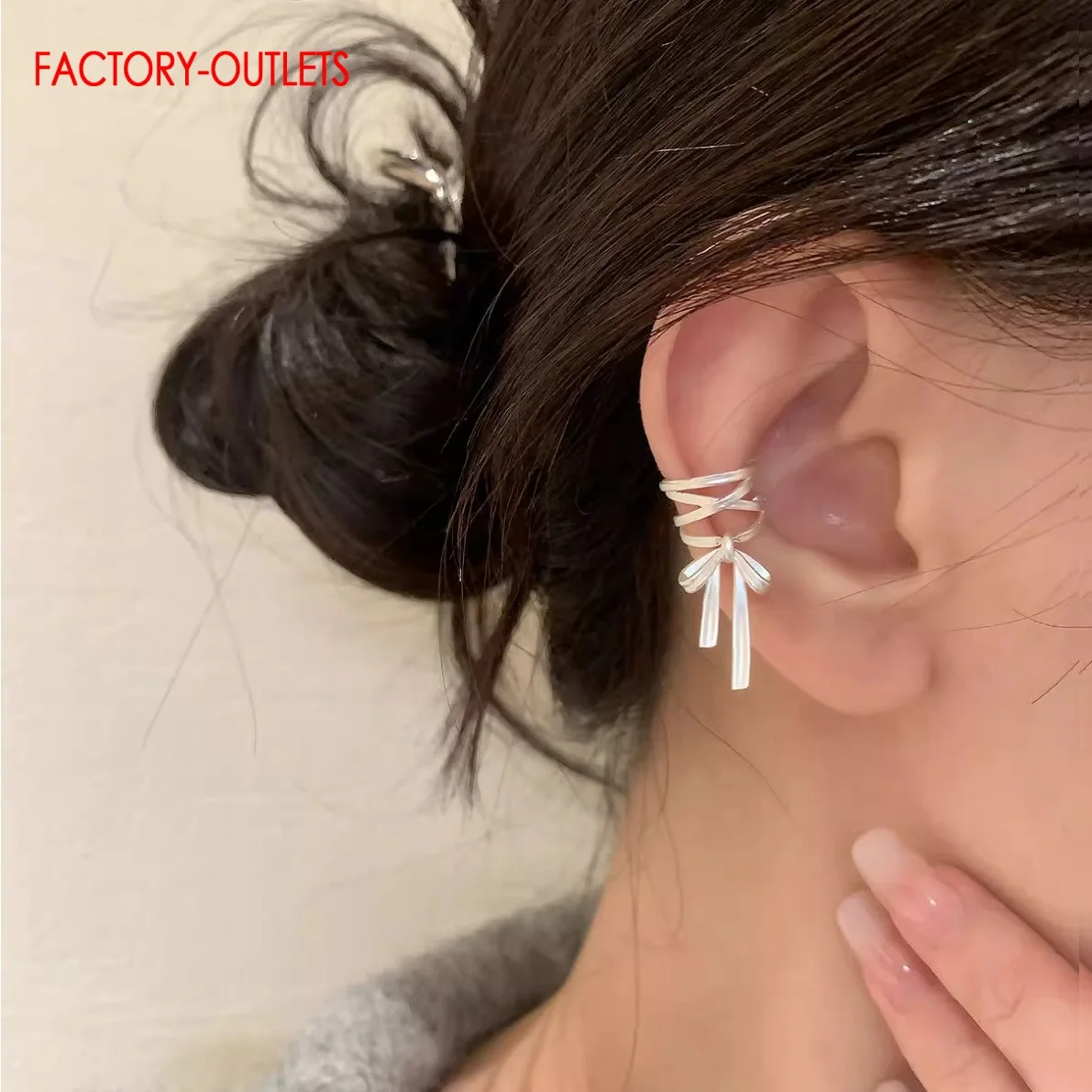 Genuine 925 Sterling Silver Ear Cuff Without Piercing Ear Clips Earrings For Women Trendy Cartilage Earrings Jewelry Gifts - view 5