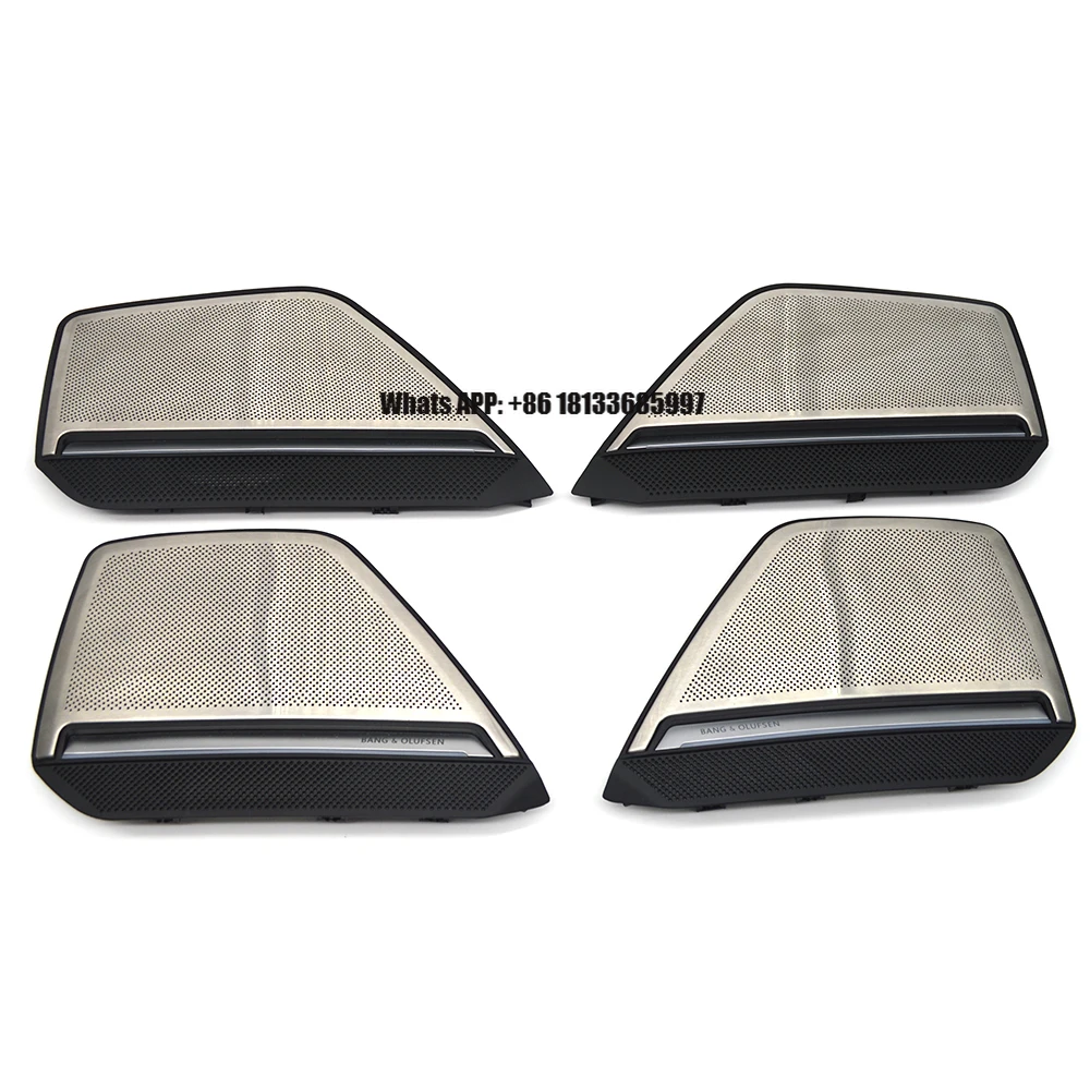30 Colours LED Metal B&O Speaker Decorative Cover for Audi A6 A7 C8 2019-2025 Car Door Horn Trim Panel Interior Ambient Lights