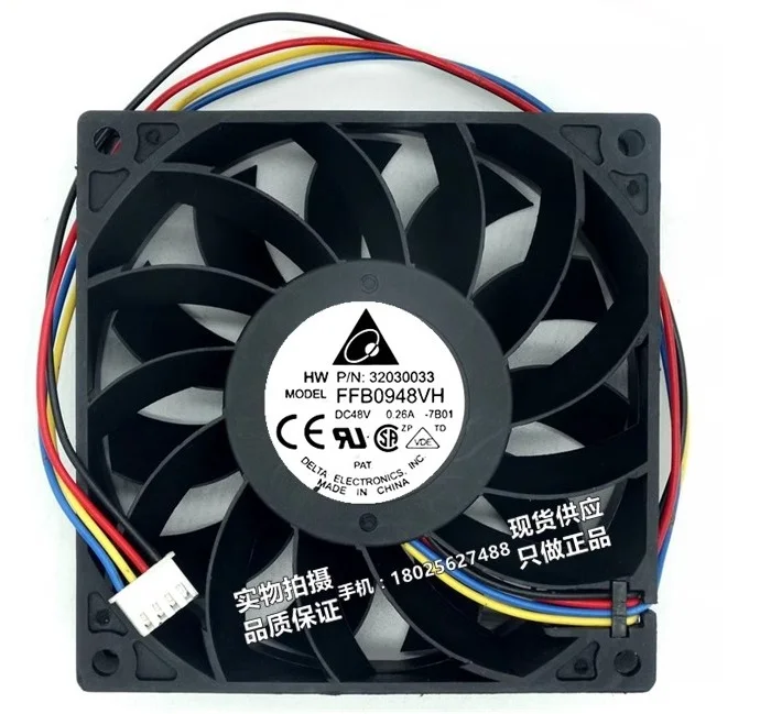 New Cooler Fan for DELTA FFB0948VH 9025 48V 0.26A 9cm Cooling Fan 90*90*25MM