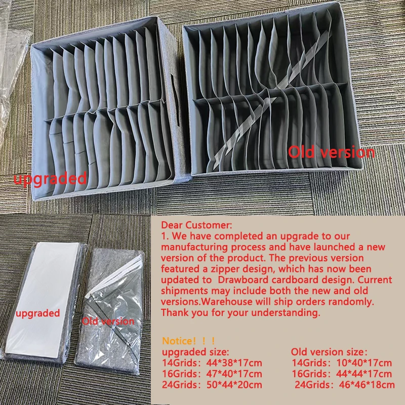 Wardrobe Clothes Storage Organizer Sweater T-Shirt Storage Box Thickened Pants Storage Box With PP Board Cabinet Foldable Drawer