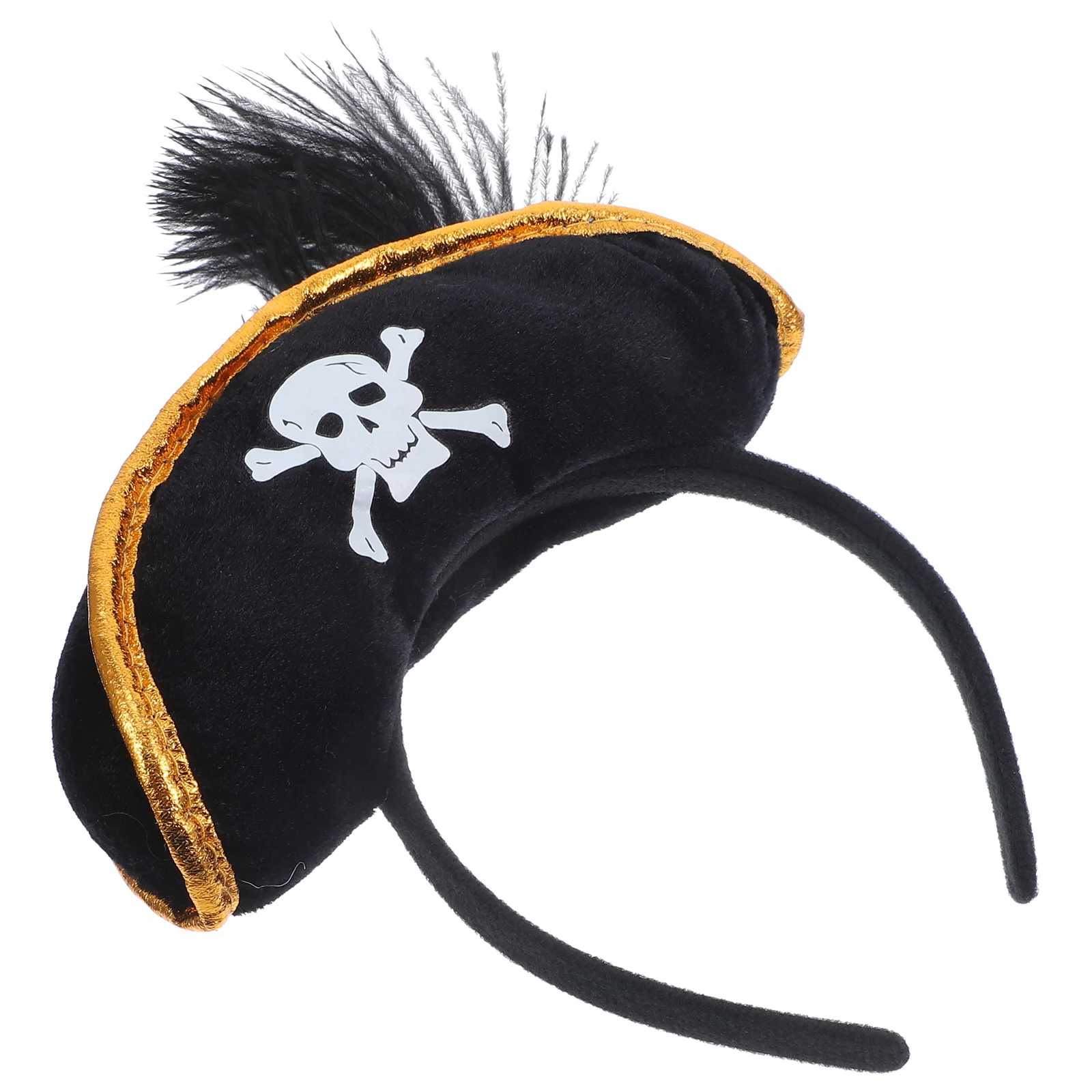 Skull Hat Headband Pirate Fancy Dress Accessories Costume Props Kids Make up Cap Man