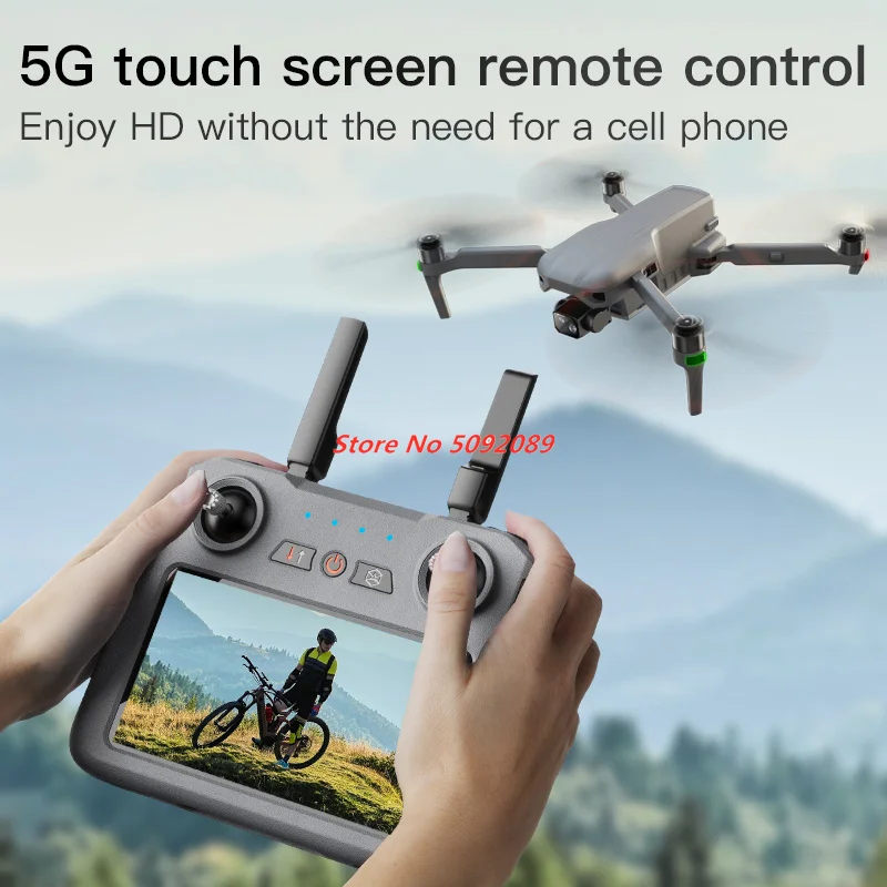 

Professional Dron 4K HD Camera Screen Drone 3-Axis Gimbal 360° Obstacle Avoidance FPV Brushless EIS Electronic RC Quadcopter Toy
