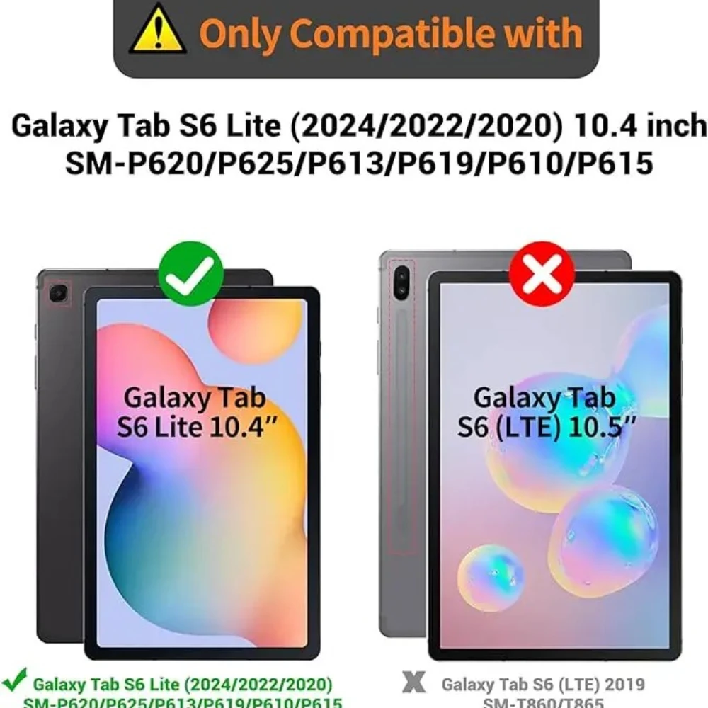 For Samsung Galaxy Tab S6 Lite 10.4 Inch P610/P615 Keyboard Case Detachable Leather With Keyboard Case Cover For SM-P620 SM-P613