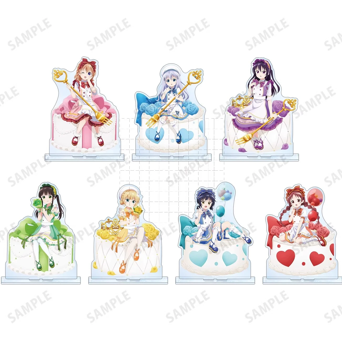 

Игра Hoto Kokoa Kafuu Chino Kirima Sharo, акриловая подставка, кукла, аниме Tedeza Rize Ujimatsu Chiya, фигурка, модель, игрушка для косплея, подарок