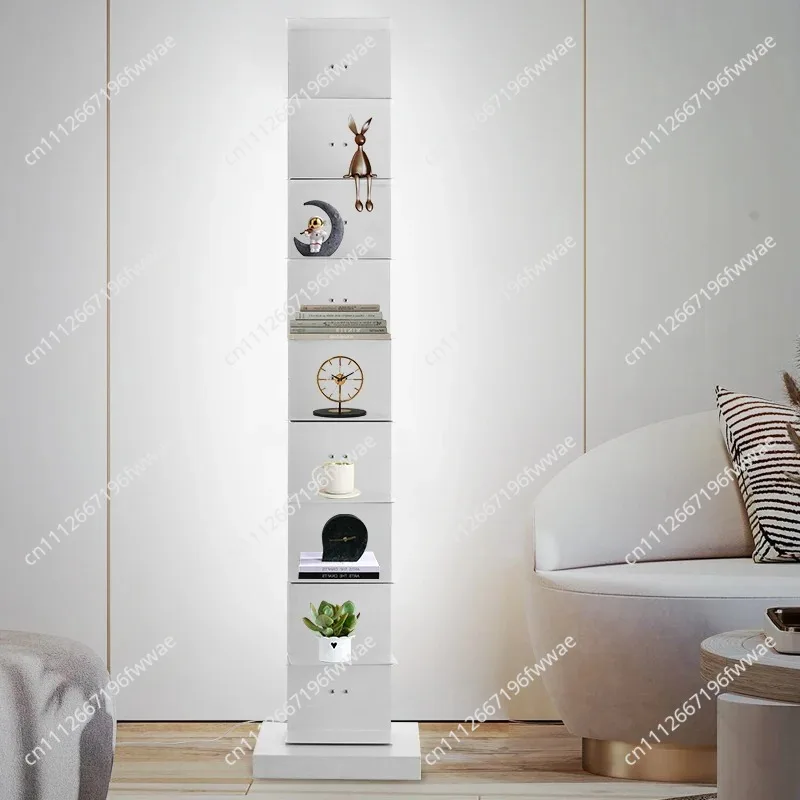 Bookshelf storage floor lamp living room modern light luxury sofa next to decorative shelf lamp personalized bookstore