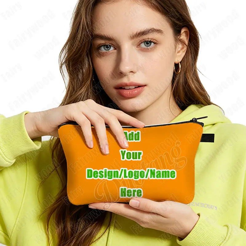Custom Your Logo/ Design/ Name Here Cosmetic Case DIY Customized Personalized Gift Women Toiletry Makeup Lipstick Holder