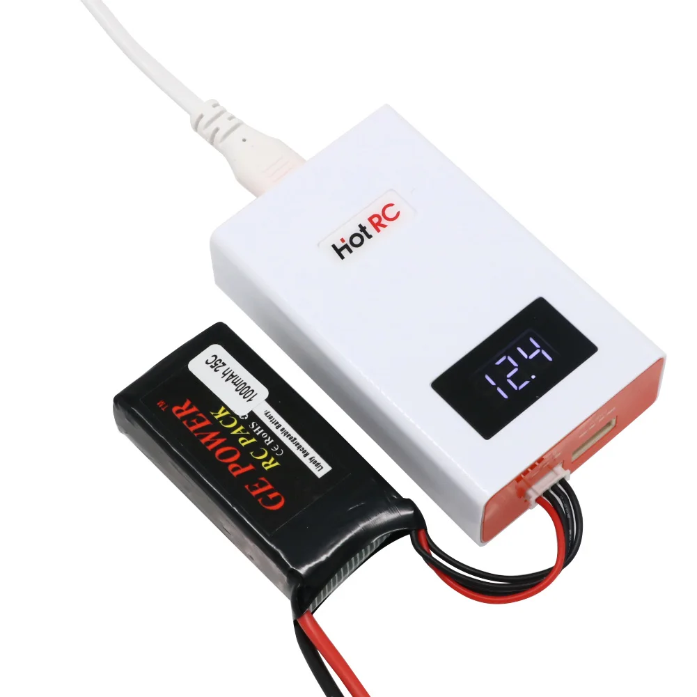 Hotrc A400 Digital 3S 4S 3000mah RC Lipo Battery Balance Charger with LED Screen Fast Charge Discharger for RC Quadcopter