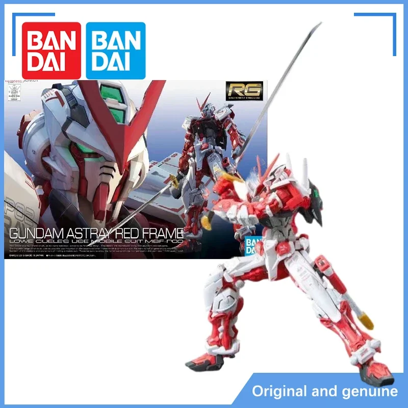 Bandai-Figurine d'action Gundam Astray Red Frapproche pour enfants, modèle d'anime original, jouets en stock, RG 1/144, Gunpla, marijuana