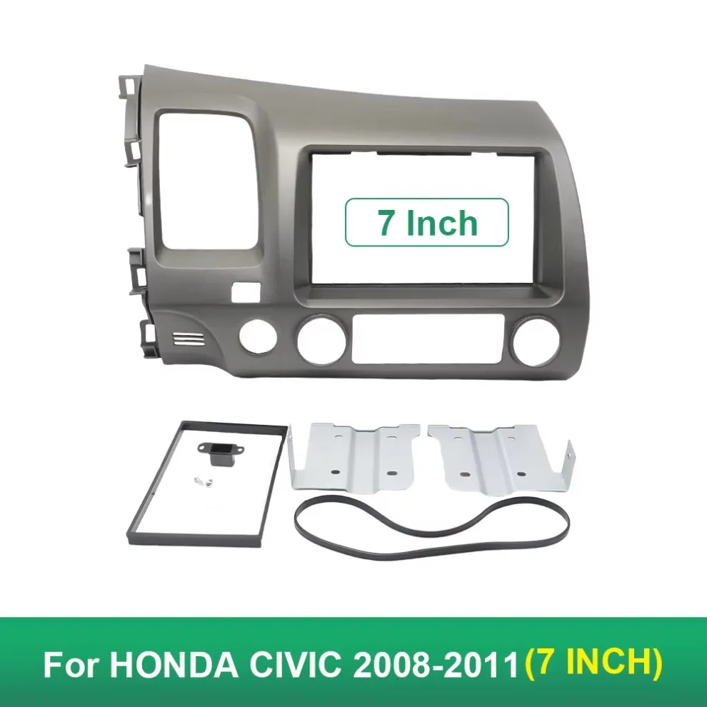 

2din Stereo Double Din Dvd Frame Install Face Panel Dash Mount 7 inch Car Stereo Frame for Honda Civic 2008-2011 Left