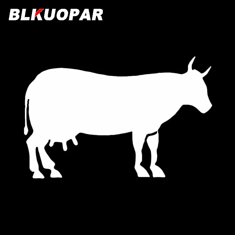 BLKUOPAR Cattle Car Sticker Creative Scratch-Proof Decal Funny Personality Refrigerator Air Conditioner Decoration Car Good